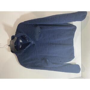 Vintage Woolrich Navy Blue Fleece Pullover Sweatshirt Small